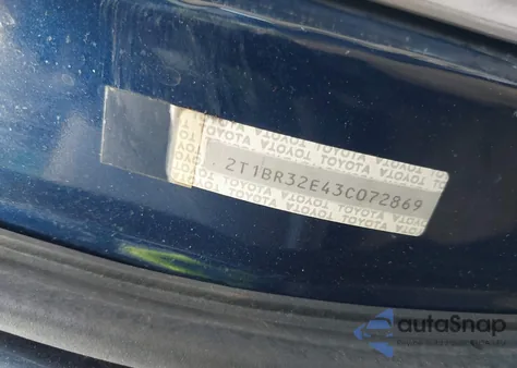 2005 Toyota Corolla Le from USA, damaged, VIN 2T1BR30E75C332400